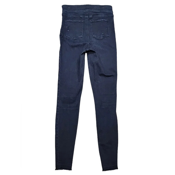 SPANX Vintage Black Distressed Ankle Jeggings - Picture 7 of 8